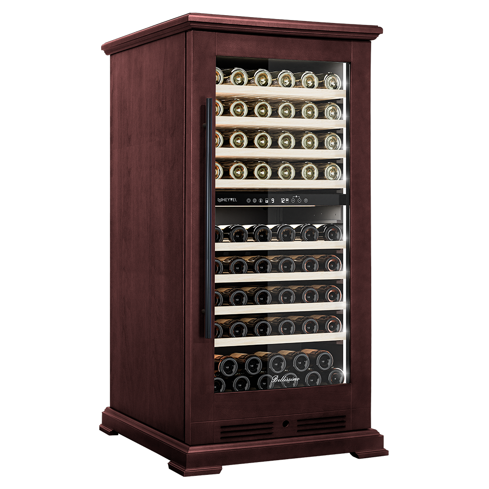 Винный шкаф компрессорный отдельностоящий Meyvel MV99PRO-KBT2 (Спелая вишня)