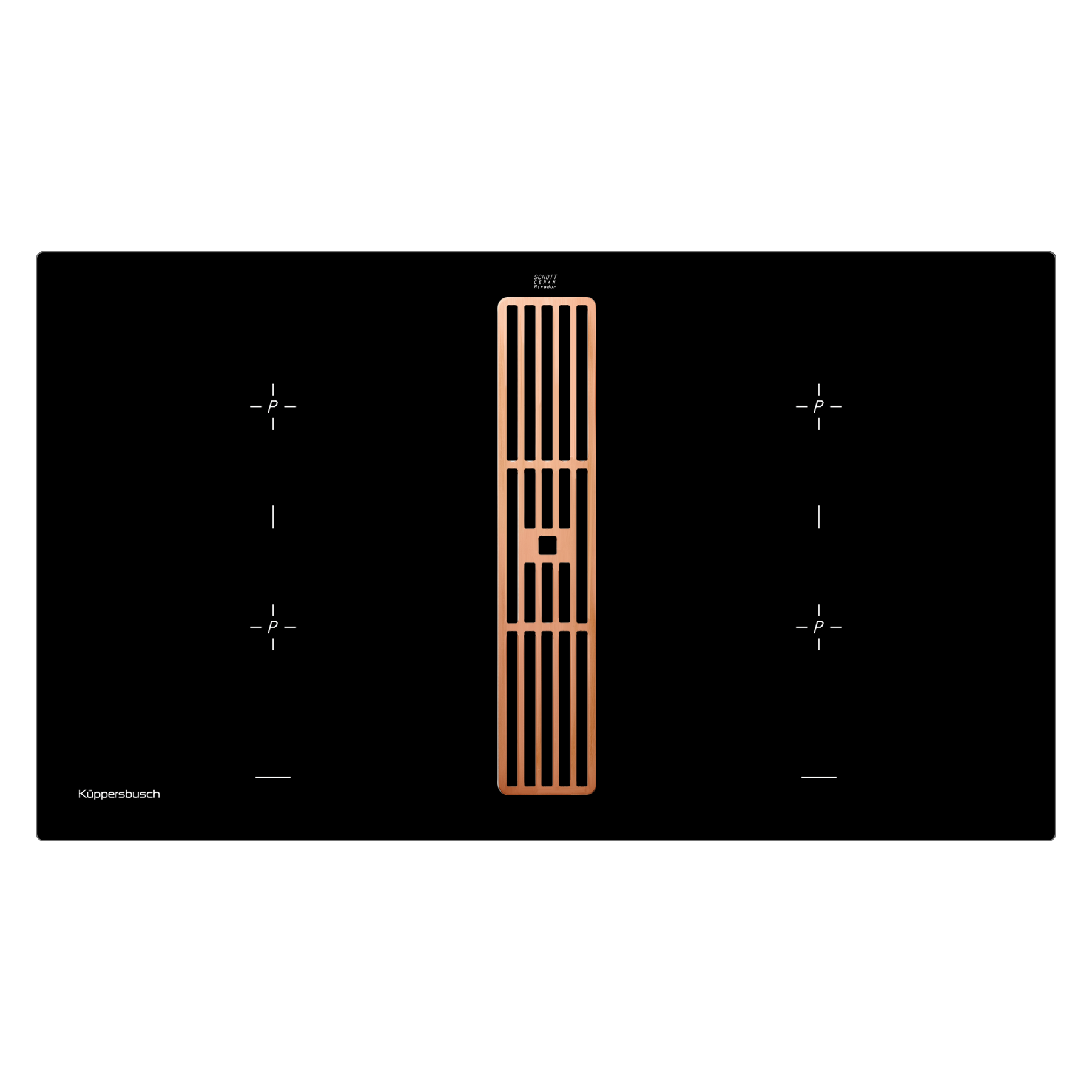 Индукционная варочная панель с вытяжкой Kuppersbusch KMI 9850.0 SR Copper (отгружается KMI 9850.0 SR